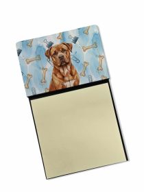 Mahogany Dogue de Bordeaux Coworker Watercolor Sticky Note Holder Refillable Dispenser Desk Accessory 3x3 Pad Gift