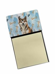 Sesame Akita Coworker Watercolor Sticky Note Holder Refillable Dispenser Desk Accessory 3x3 Pad Gift