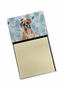 Boxer Coworker Watercolor Sticky Note Holder Refillable Dispenser Desk Accessory 3x3 Pad Gift