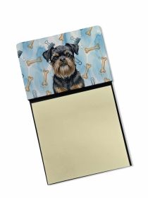 Black and Tan Brussels Griffon Coworker Watercolor Sticky Note Holder Refillable Dispenser Desk Accessory 3x3 Pad Gift