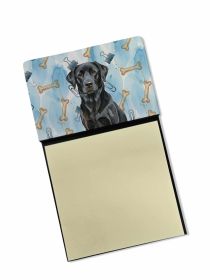 Black Labrador Retriever Coworker Watercolor Sticky Note Holder Refillable Dispenser Desk Accessory 3x3 Pad Gift