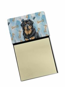 Black and Tan Tibetan Mastiff Coworker Watercolor Sticky Note Holder Refillable Dispenser Desk Accessory 3x3 Pad Gift