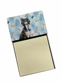 Black and Tan Saluki Coworker Watercolor Sticky Note Holder Refillable Dispenser Desk Accessory 3x3 Pad Gift
