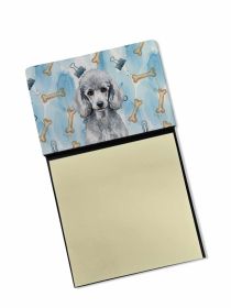Standard Silver Poodle Coworker Watercolor Sticky Note Holder Refillable Dispenser Desk Accessory 3x3 Pad Gift