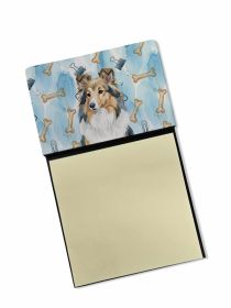 Sheltie Coworker Watercolor Sticky Note Holder Refillable Dispenser Desk Accessory 3x3 Pad Gift