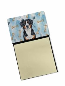 Greater Swiss Mountain Dog Coworker Watercolor Sticky Note Holder Refillable Dispenser Desk Accessory 3x3 Pad Gift