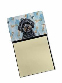 Black Havanese Coworker Watercolor Sticky Note Holder Refillable Dispenser Desk Accessory 3x3 Pad Gift