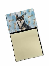 Black and Tan Shiba Inu Coworker Watercolor Sticky Note Holder Refillable Dispenser Desk Accessory 3x3 Pad Gift