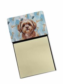 Liver Shih Tzu Coworker Watercolor Sticky Note Holder Refillable Dispenser Desk Accessory 3x3 Pad Gift