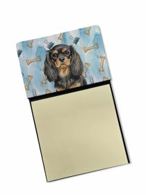 Black and Tan English Toy Spaniel Coworker Watercolor Sticky Note Holder Refillable Dispenser Desk Accessory 3x3 Pad Gift