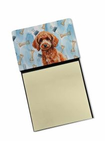 Toy Red Poodle Coworker Watercolor Sticky Note Holder Refillable Dispenser Desk Accessory 3x3 Pad Gift