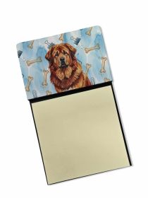 Red Gold Tibetan Mastiff Coworker Watercolor Sticky Note Holder Refillable Dispenser Desk Accessory 3x3 Pad Gift