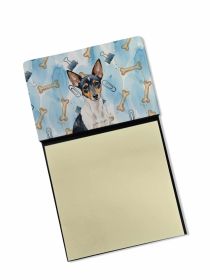 Toy Fox Terrier Coworker Watercolor Sticky Note Holder Refillable Dispenser Desk Accessory 3x3 Pad Gift