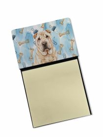 Shar Pei Coworker Watercolor Sticky Note Holder Refillable Dispenser Desk Accessory 3x3 Pad Gift