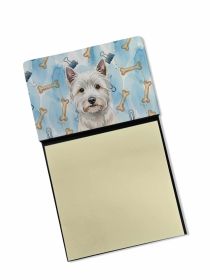 Westie Coworker Watercolor Sticky Note Holder Refillable Dispenser Desk Accessory 3x3 Pad Gift