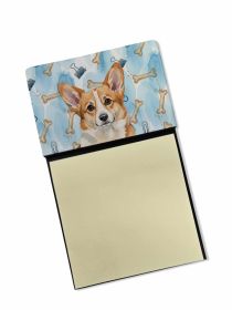 Corgi Coworker Watercolor Sticky Note Holder Refillable Dispenser Desk Accessory 3x3 Pad Gift