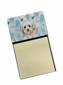 Maltipoo Coworker Watercolor Sticky Note Holder Refillable Dispenser Desk Accessory 3x3 Pad Gift