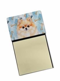 Pomeranian Coworker Watercolor Sticky Note Holder Refillable Dispenser Desk Accessory 3x3 Pad Gift